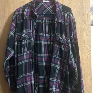 Maurices Multicolor Plaid Shirt